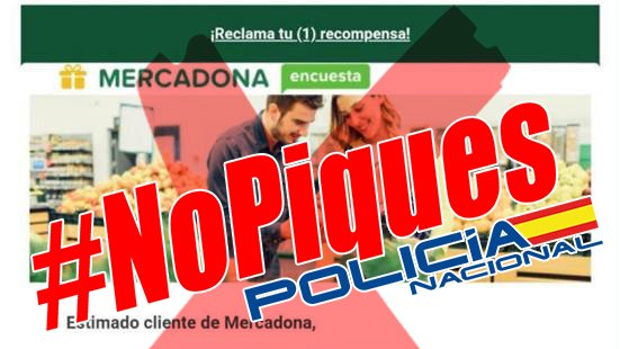 La Policía y la Guardia Civil alertan de una nueva estafa masiva con Mercadona como gancho