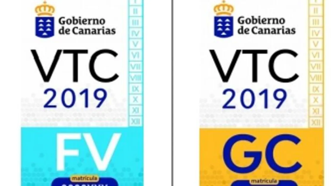 Estos son los distintivos en Canarias para los VTC