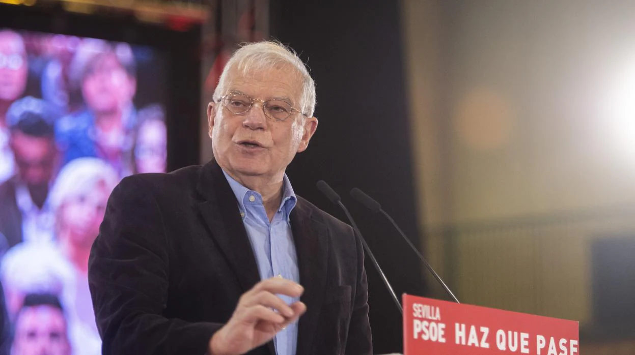 Josep Borrell, ministro de Asuntos Exteriores, en un acto de precampaña celebrado el sábado
