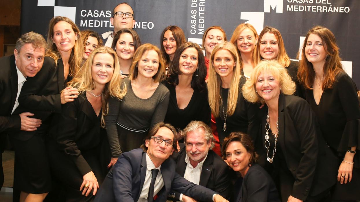 Equipo de Casas del Mediterráneo, en la presentación de resultados de la encuesta sobre inmobiliarias de Valencia