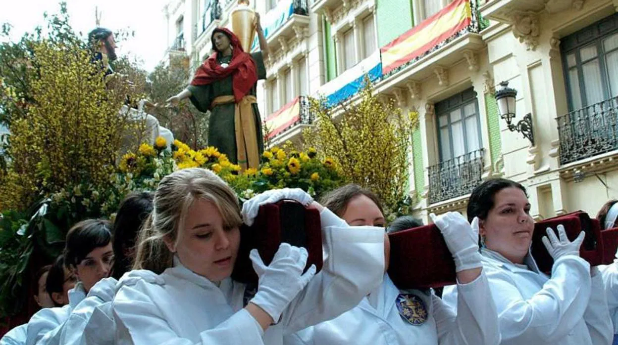 Una procesión de Semana Santa en Alicante