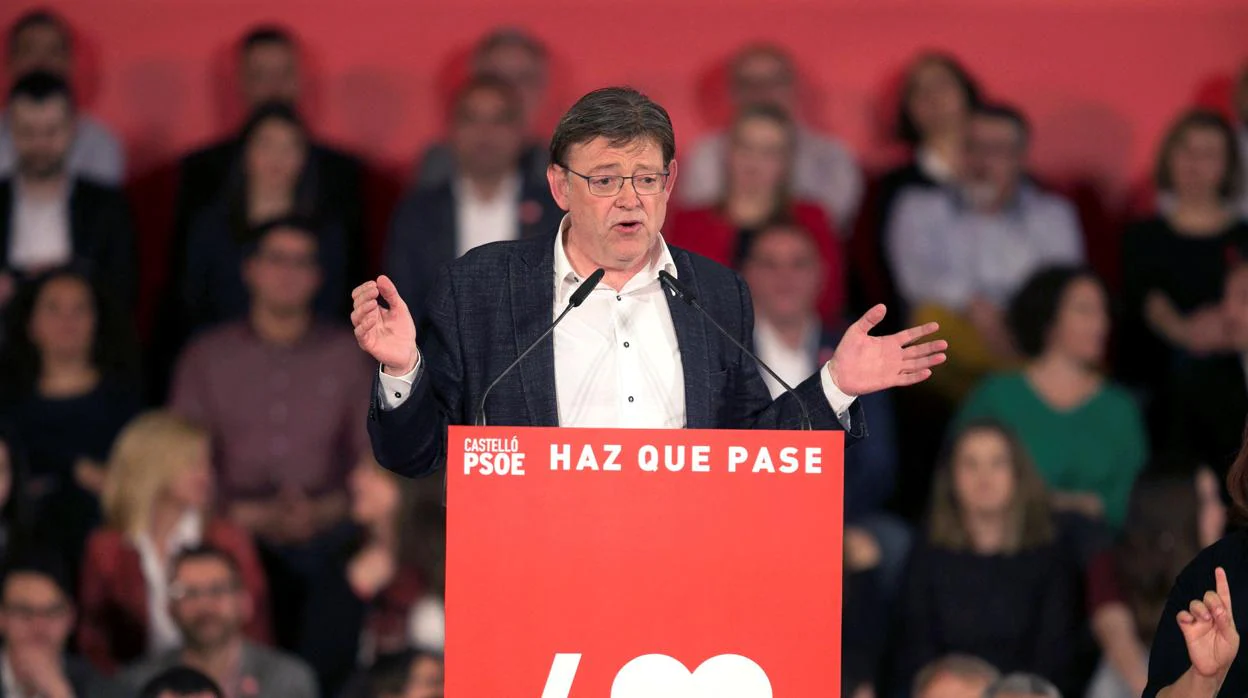 Imagen del presidente de la Generalitat y candidato del PSPV, Ximo Puig