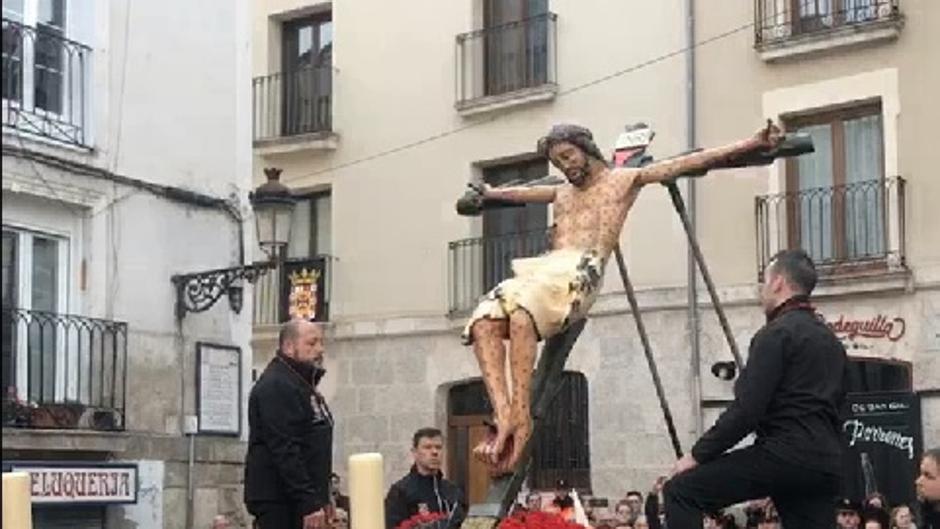 Accidente del Cristo de las Gotas de Burgos al comenzar la procesión