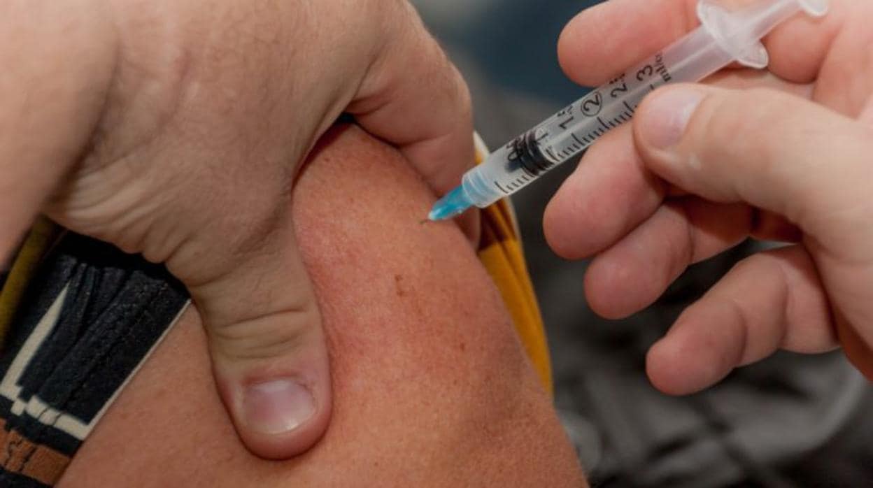Imagen de archivo de una vacunación contra el sarampión