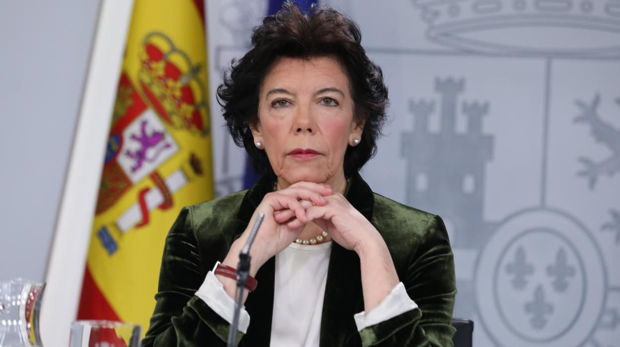 Isabel Celaá, portavoz del Gobierno