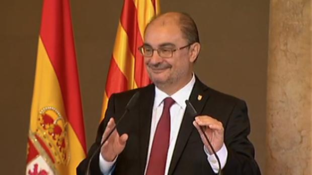 Lambán reivindica la unidad de España mientras pide reforzar el autogobierno de Aragón