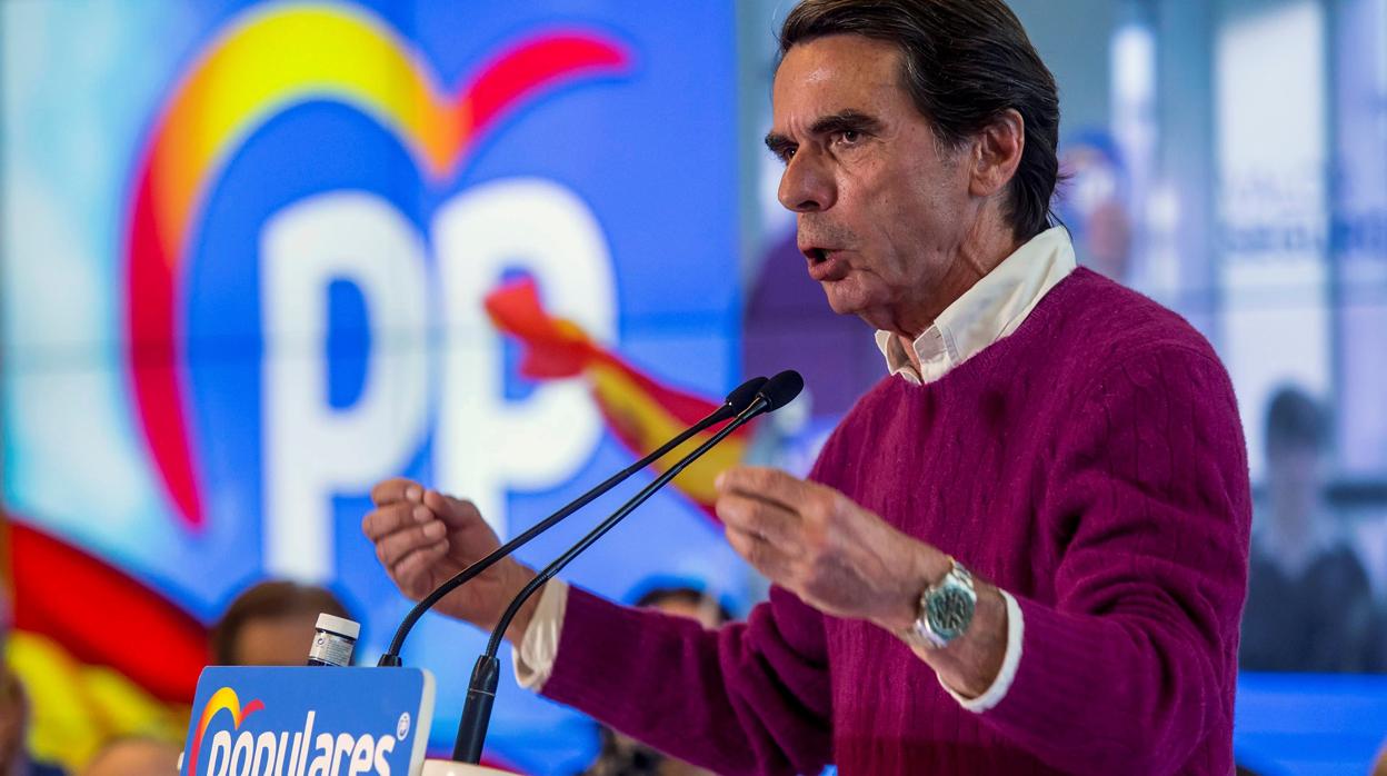 Aznar: «Si gana la izquierda habrá indultos para los golpistas y esto es una certeza»