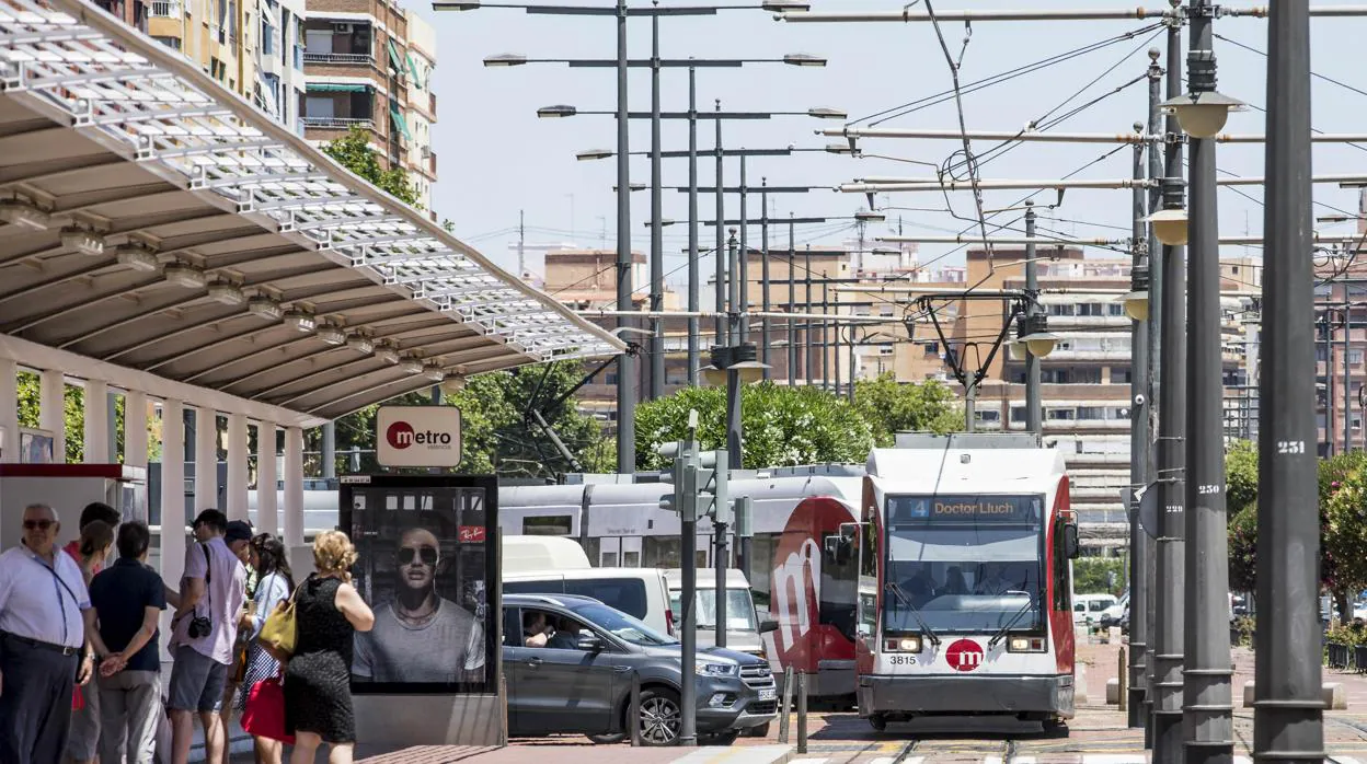 Imagen de archivo del tranvía en Valencia