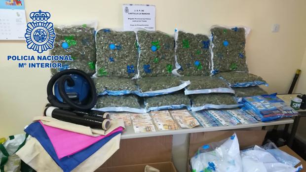 Tres detenidos con 13 kilos de marihuana mientras la trasladaban de Añover de Tajo a Madrid