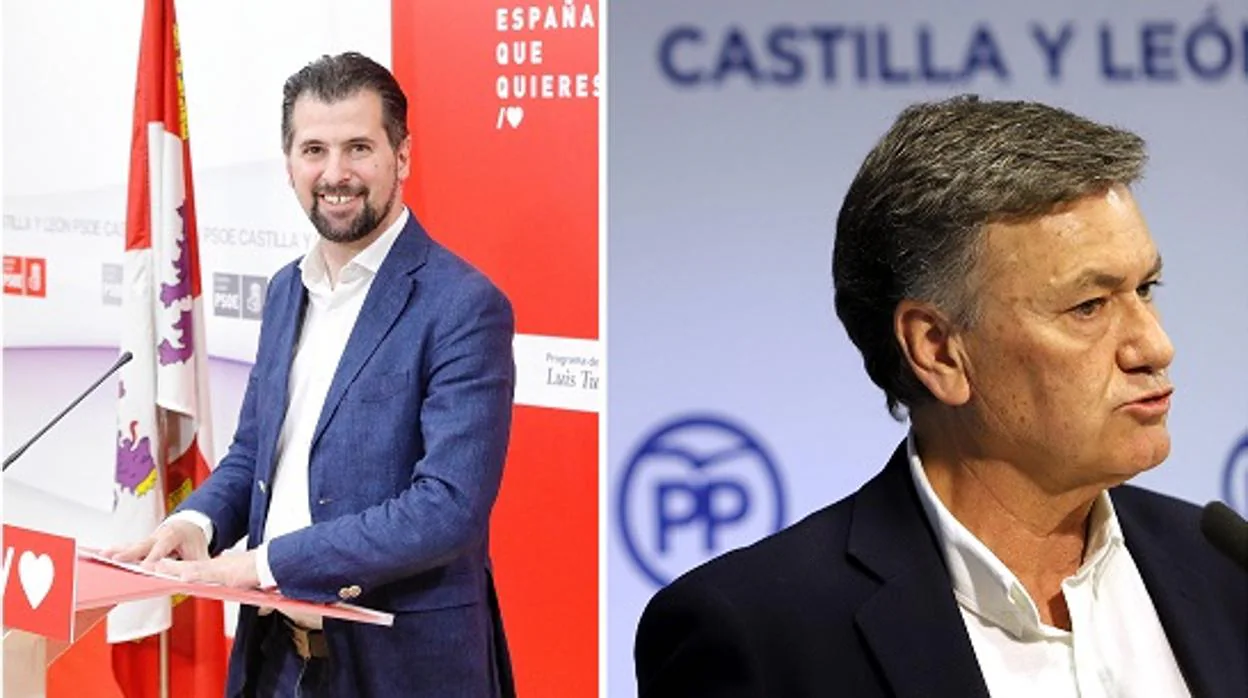 Luis Tudanca (PSOE) y Francisco Vázquez (PP)
