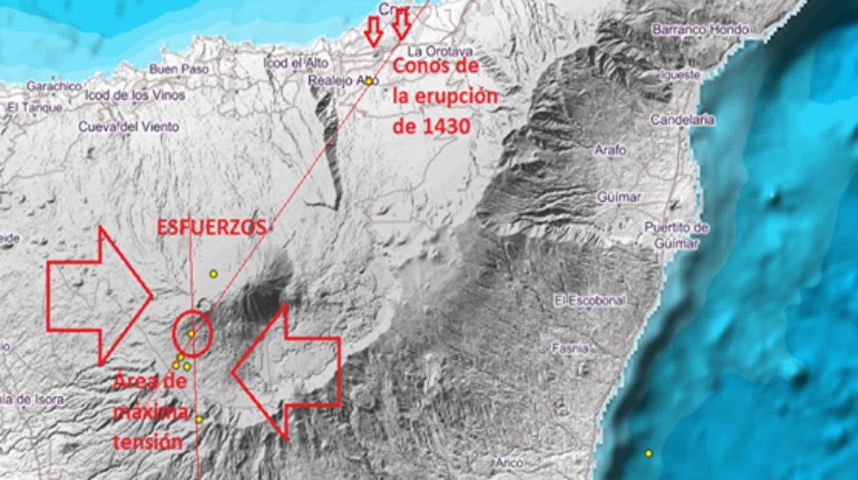Movimientos en el subsuelo de Tenerife en abril de 2019
