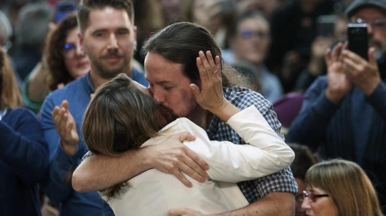 Pablo Iglesias en un mítin en Galicia en las pasadas generales