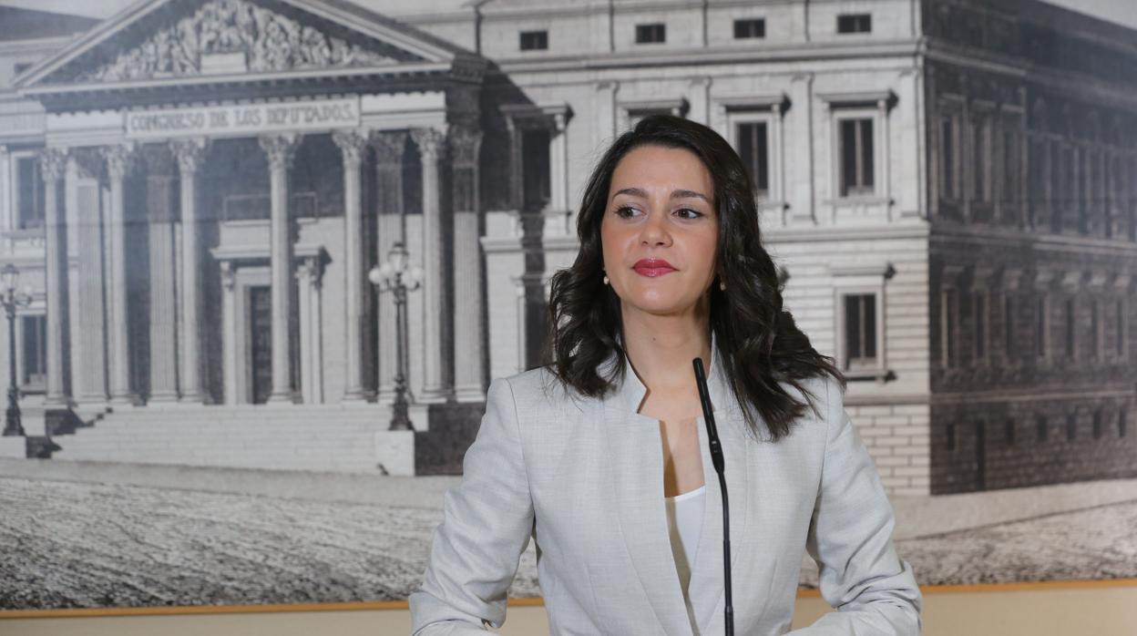La dirigente de Ciudadanos, Inés Arrimadas, en el Congreso