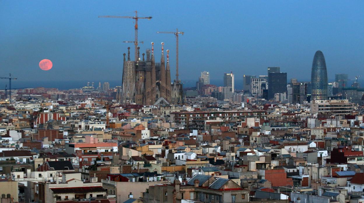 Vista panorámica de la Sagrada Familia