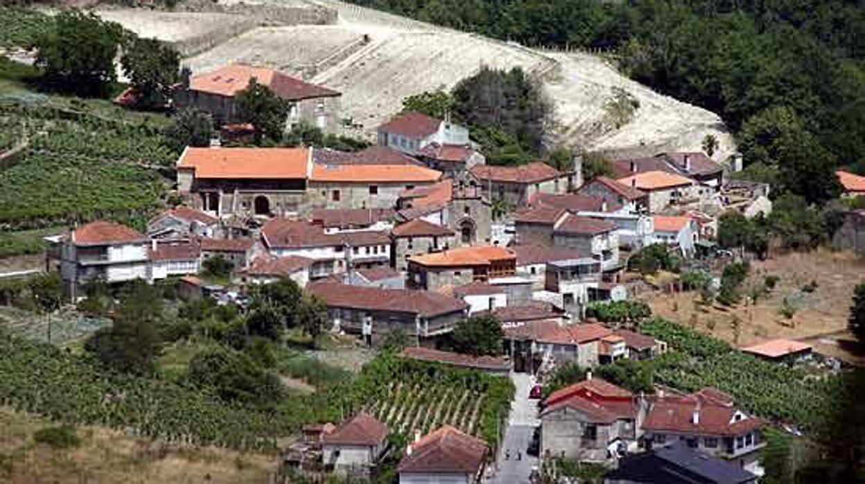 Núcleo de Pazos de Arenteiro, en el municipio orensano de Boborás