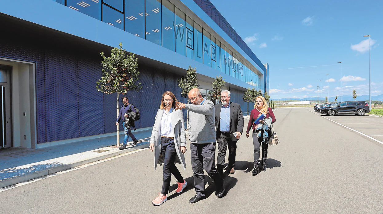 Francisco Igea visitó ayer las instalaciones de Aciturri Aeroengines en Miranda de Ebro (Burgos)