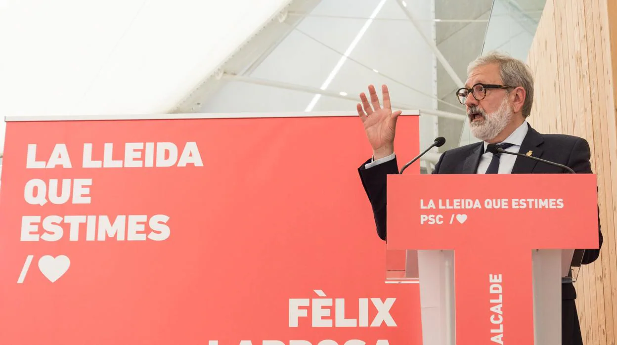 El candidato del PSC por Lérida, Felix Larrosa