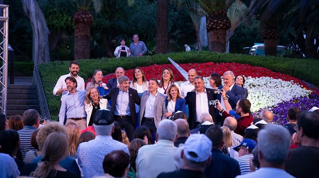 Vídeo: euforia de CC al cierre de la campaña en Canarias