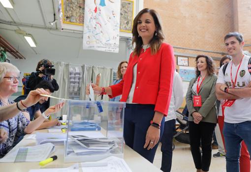 Imagen de la candidata del PSPV-PSOE, Sandra Gómez