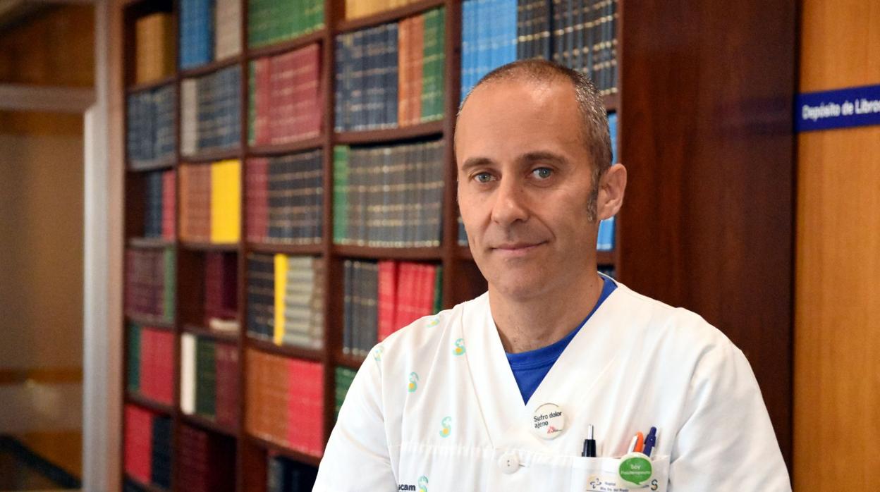 Javier Aceituno, fisioterapeuta del hospital de Talavera