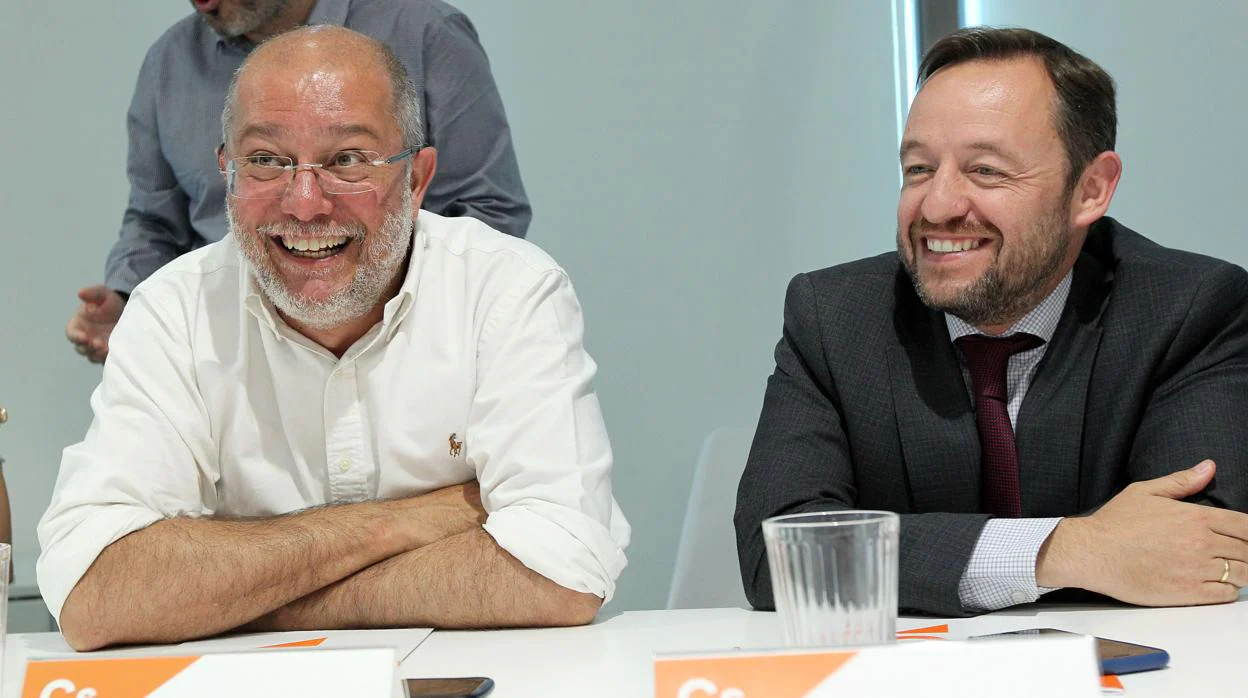 El candidato de Ciudadanos a la presidencia de la Junta de Castilla y León , Francisco Igea, el pasado lunes, durante la reunión del Comité Ejecutivo del Partido.