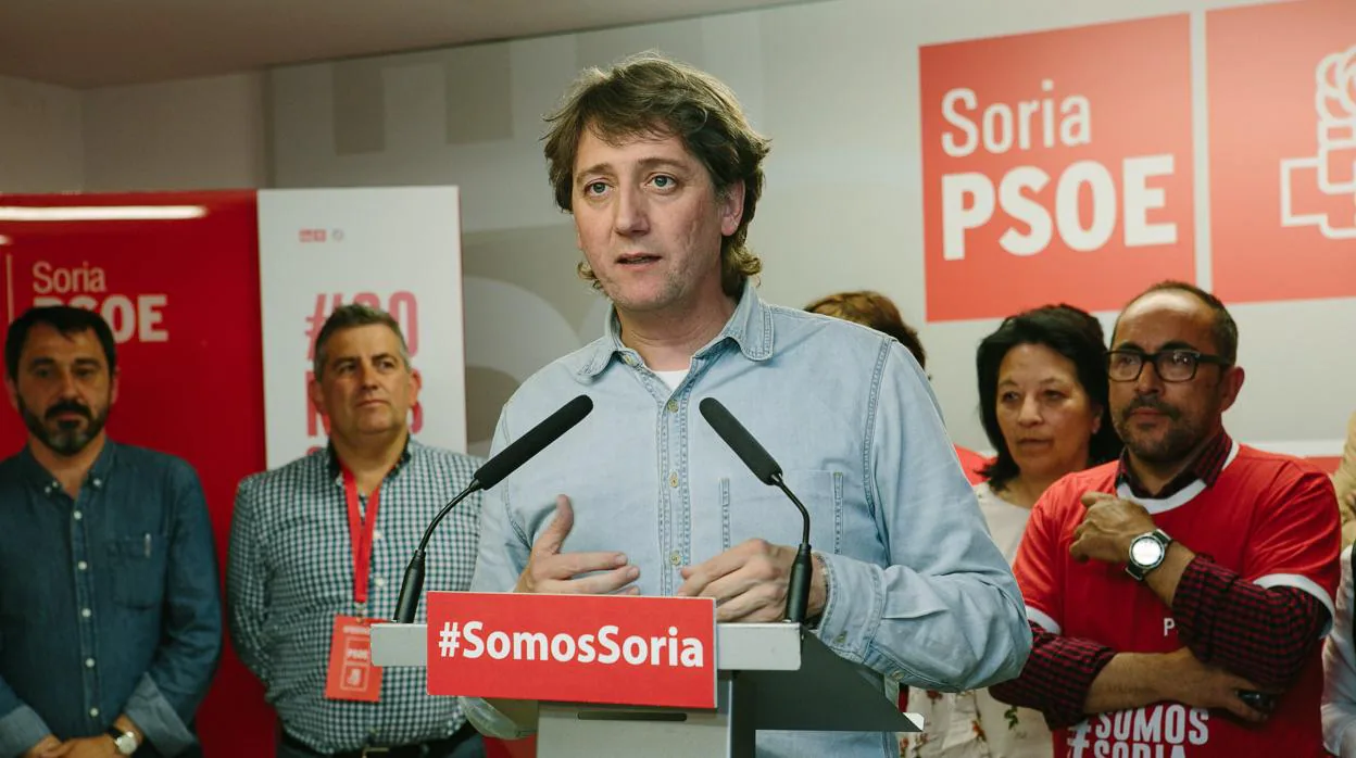 El alcalde socialista de Soria, Carlos Martínez, en una imagen de archivo
