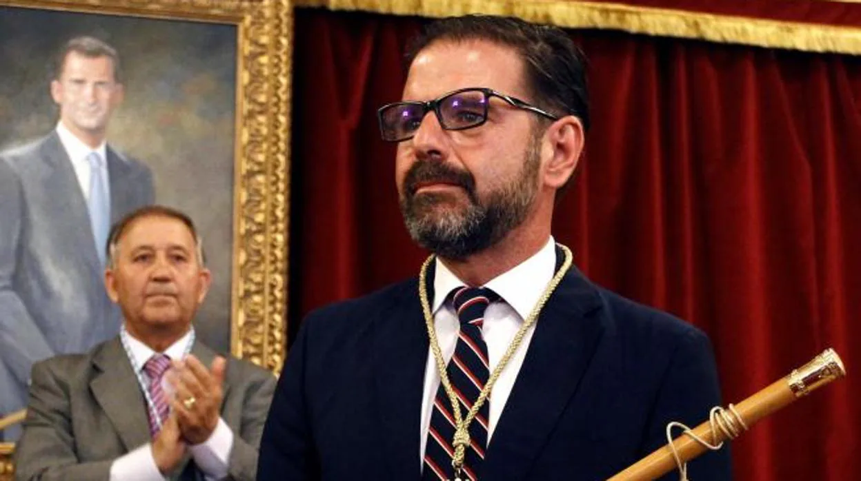 Ángel Mato, tras su investidura como alcalde