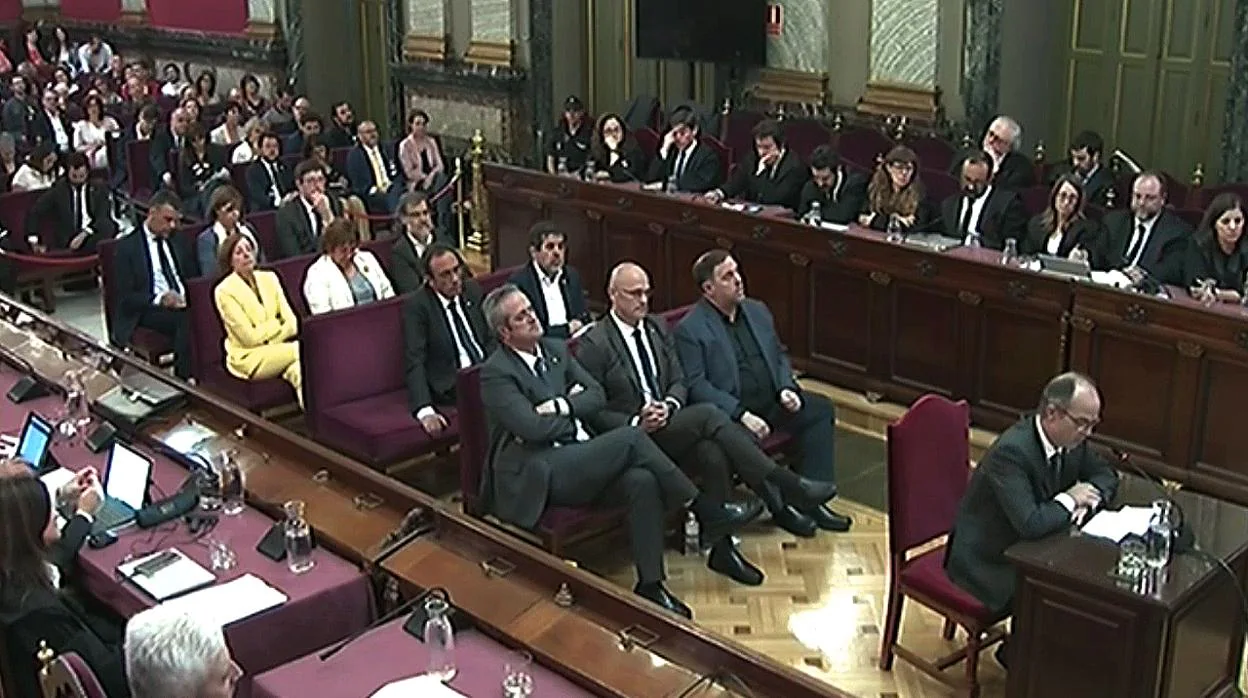 Jordi Turull, en su turno de la última palabra en el juicio del «procés»