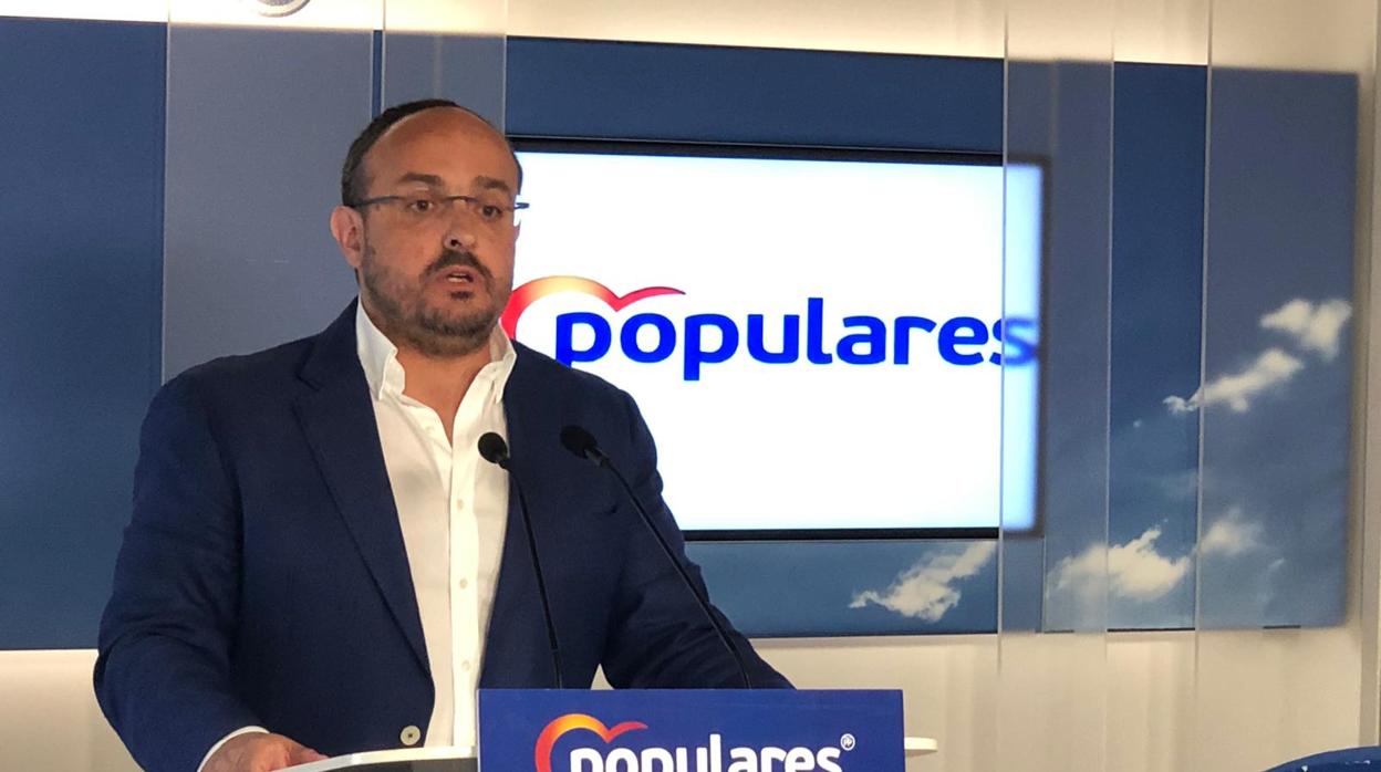 El líder del PP catalán, Alejandro Fernández