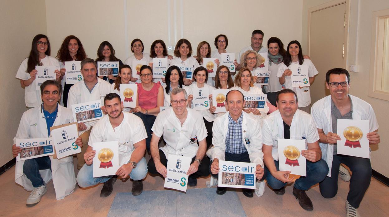 Equipo del hospital Mancha Centro, de Alcázar de San Juan, que ha sido premiado