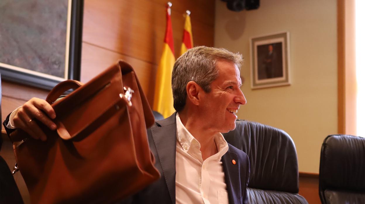 Daniel Pérez presidió este martes una reuníon de su grupo parlamentario en las Cortes de Aragón