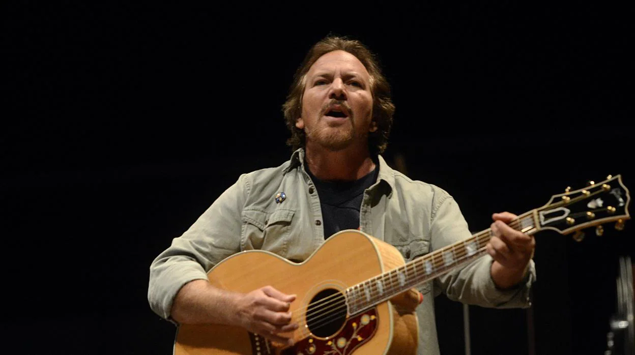 Eddie Vedder, durante una actuación reciente en Madrid