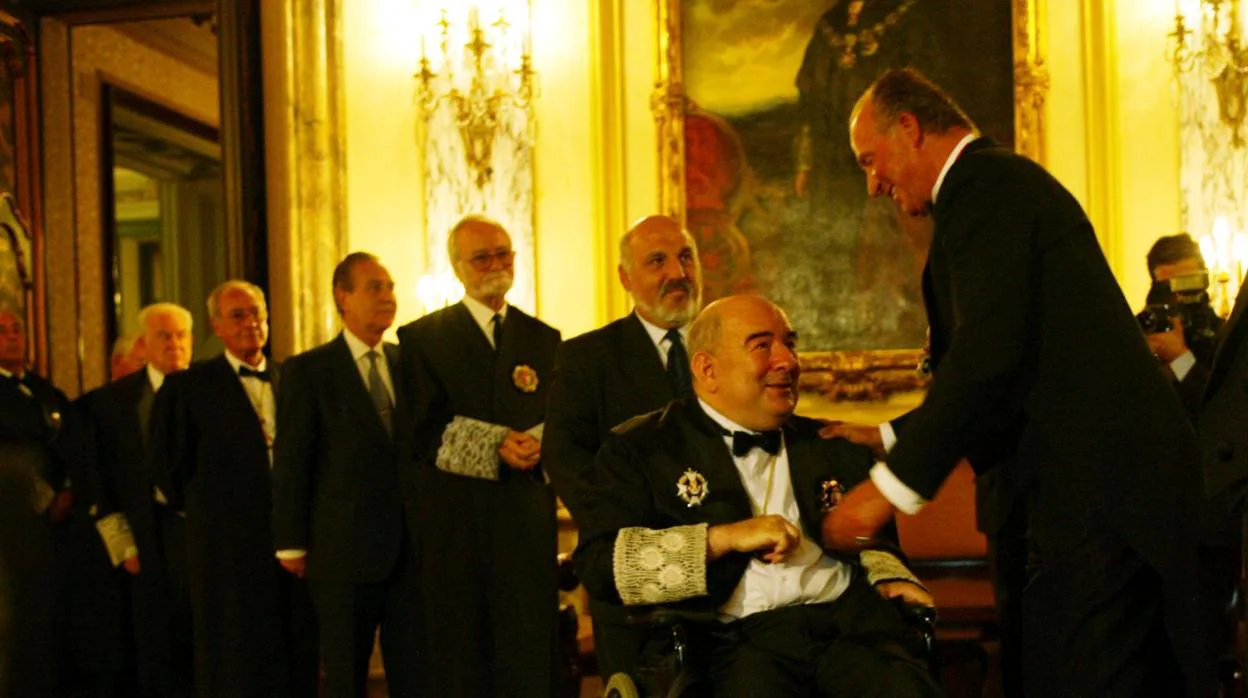 Inauguración del año judicial en 2002 con Fungairiño y el Rey Juan Carlos