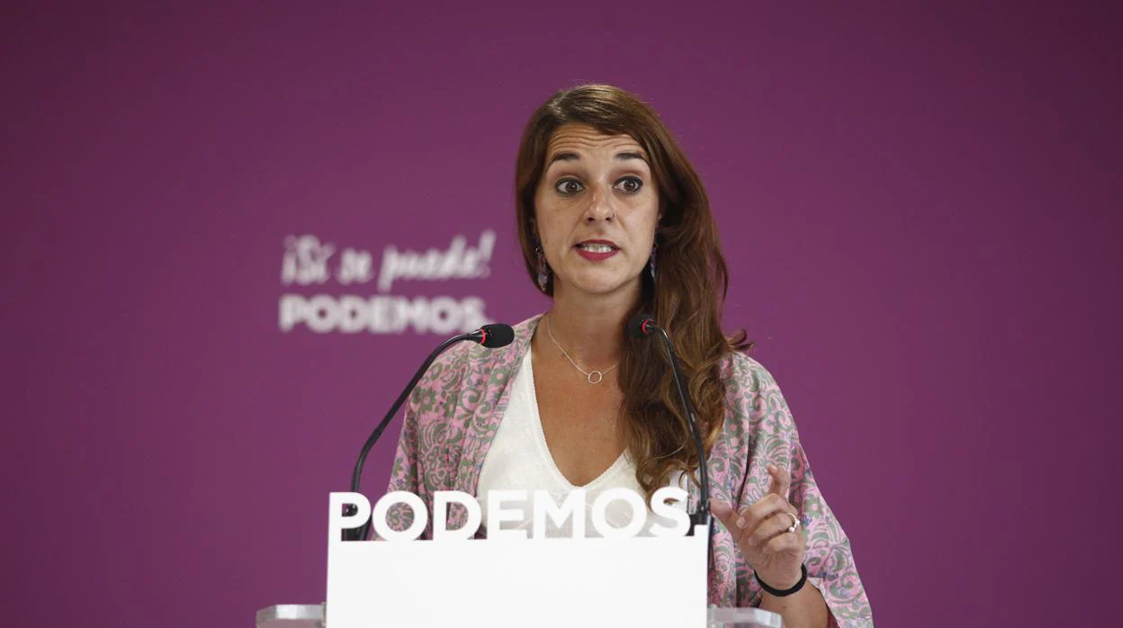 Noelia Vera, portavoz de Podemos