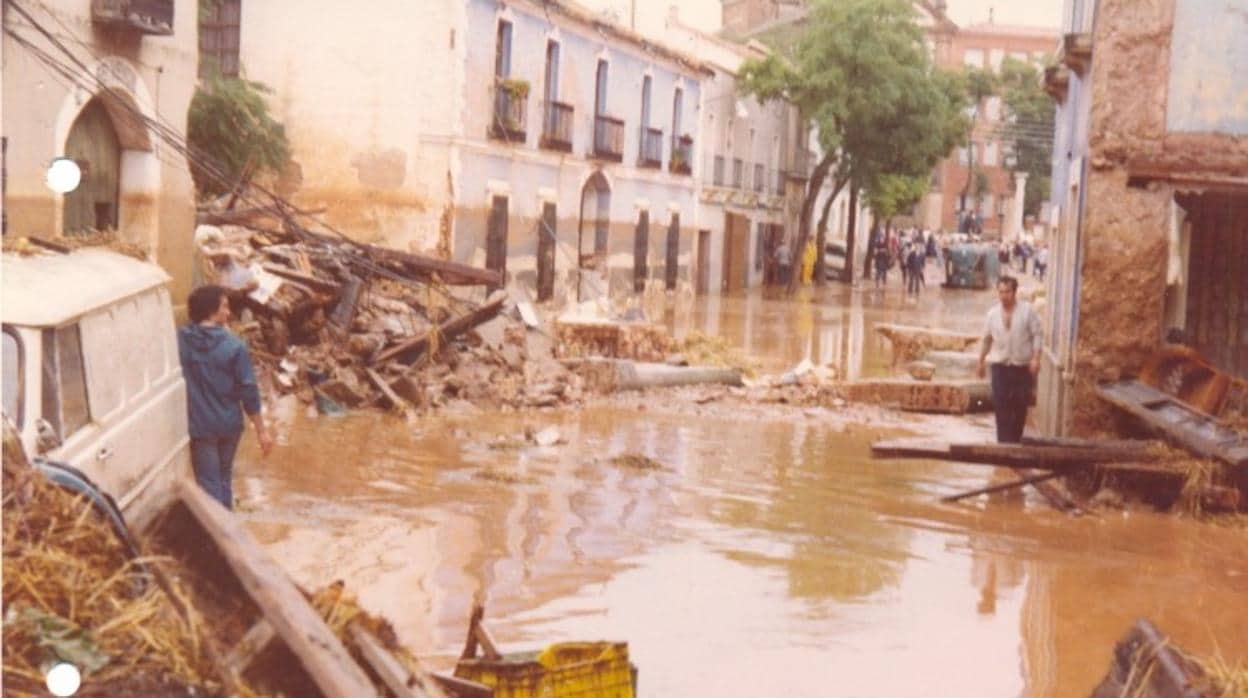 Imagen de archivo de la riada acaecida hace 40 años, el 1 de julio de 1979