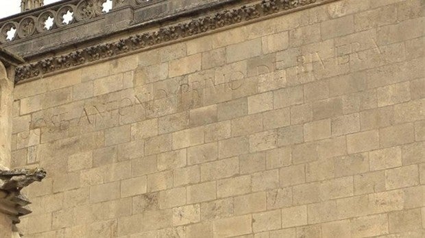 Vox cree que «no tiene sentido» retirar la inscripción de Primo de Rivera de la Catedral de Burgos