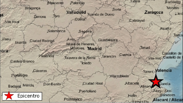 Un terremoto de 2,6 grados sacude la localidad valenciana de Favara