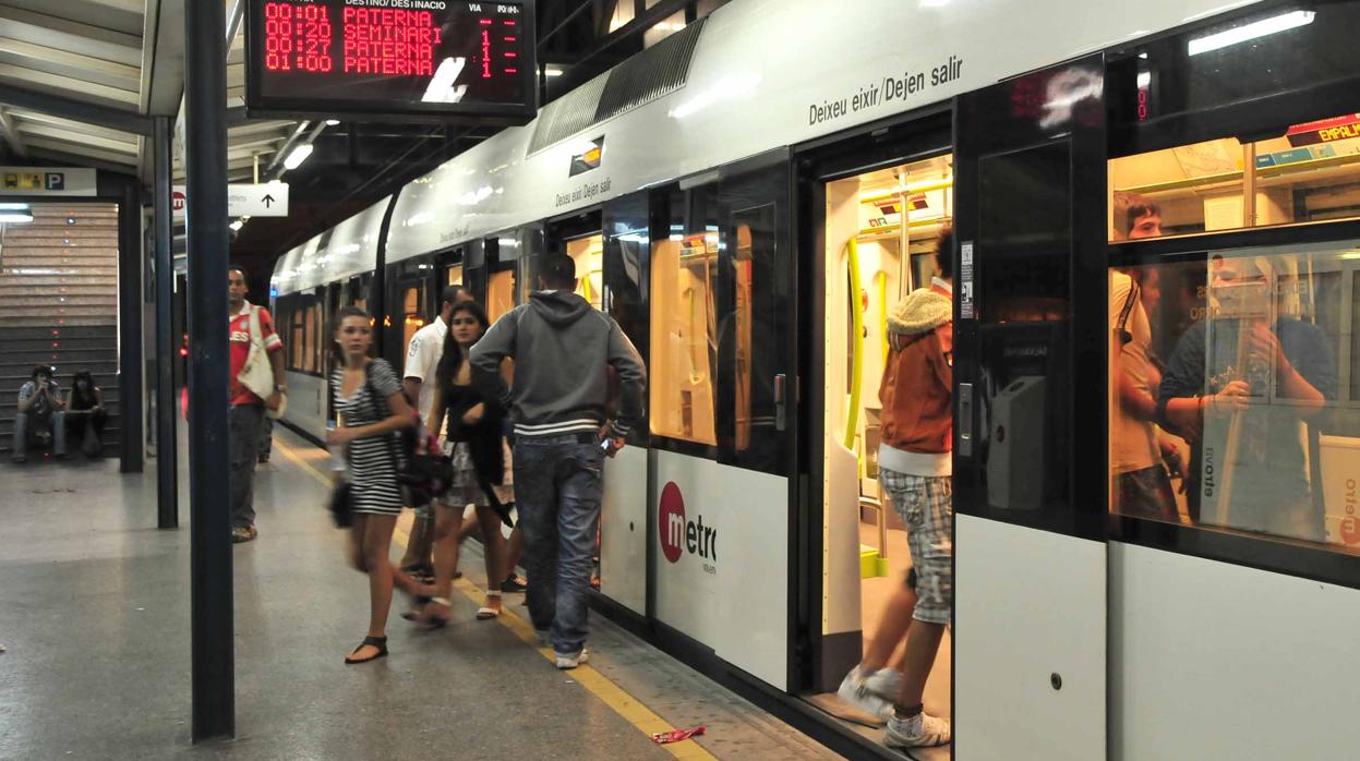 Imagen del metro en Valencia