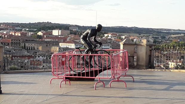 La escultura de Bahamontes será reforzada antes de la Vuelta Ciclista a España