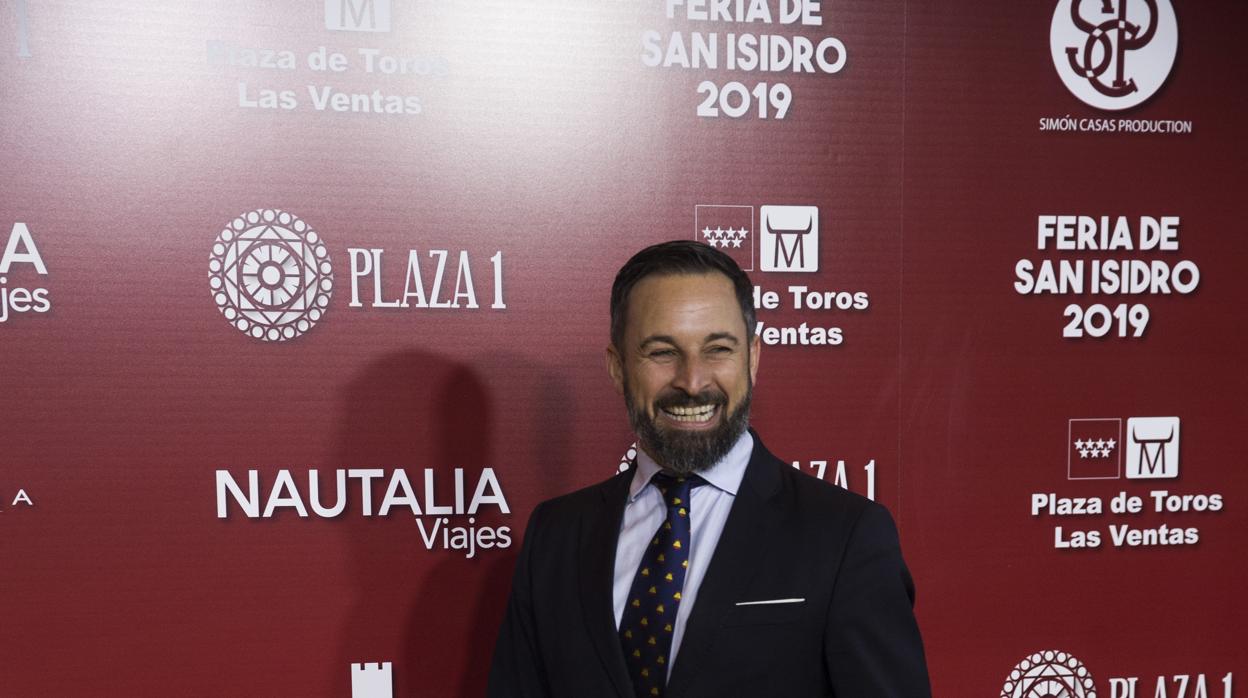 Santiago Abascal, en el estreno del cartel de San Isidro