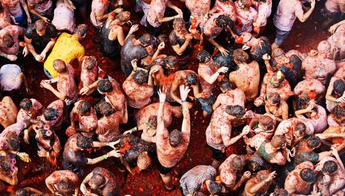 Imagen de archivo de «La Tomatina de Buñol»