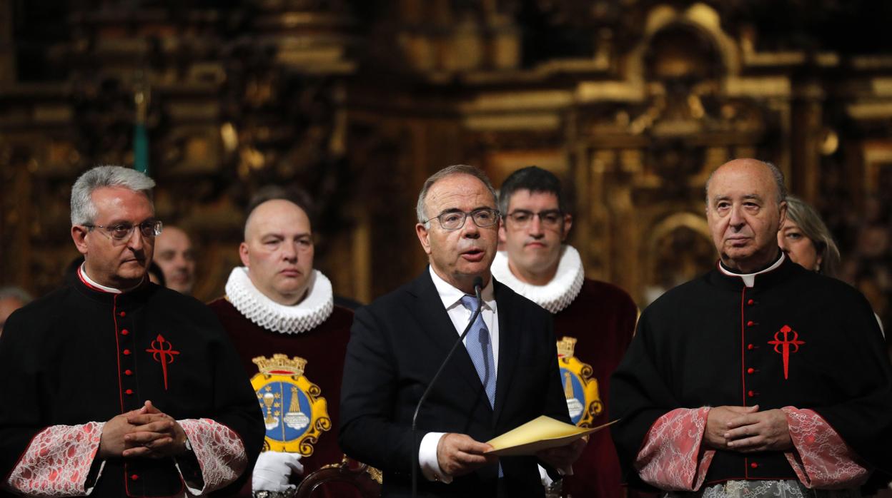 Bugallo, durante el acto en la capital gallega