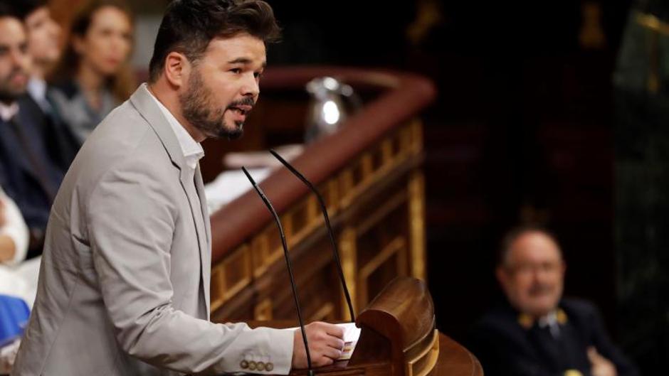 Rufián: «Yo soy de izquierdas y llevo en el ADN la derrota»