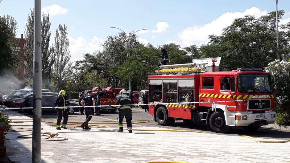 Se declara un incendio en una vivienda del Polígono