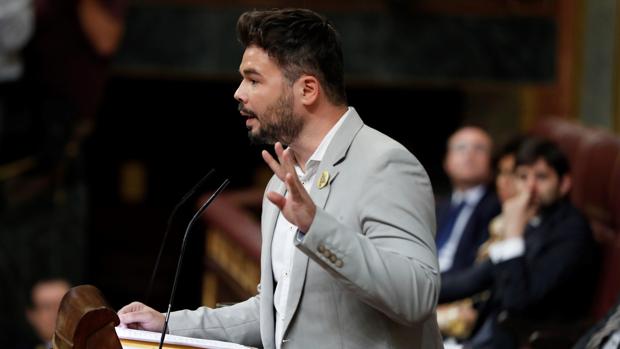 La predicción de Rufián: «Se arrepentirán de lo de hoy»