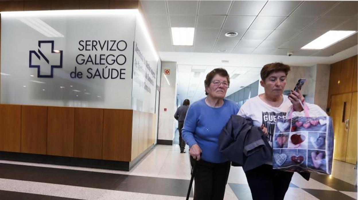 Interior del Hospital Clínico Universitario de Santiago de Compostela