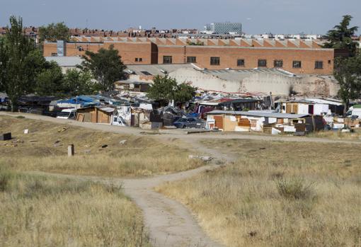 Poblado chabolista en el distrito de Fuencarral