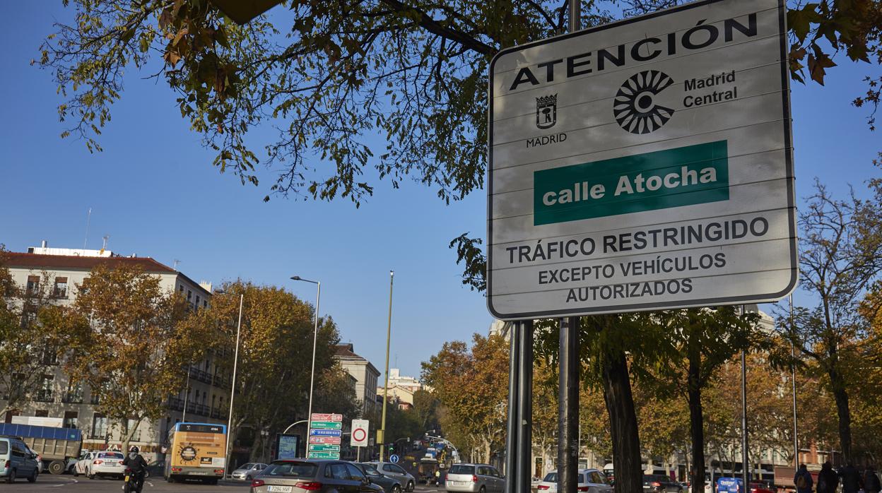 Señalizción de Madrid Central