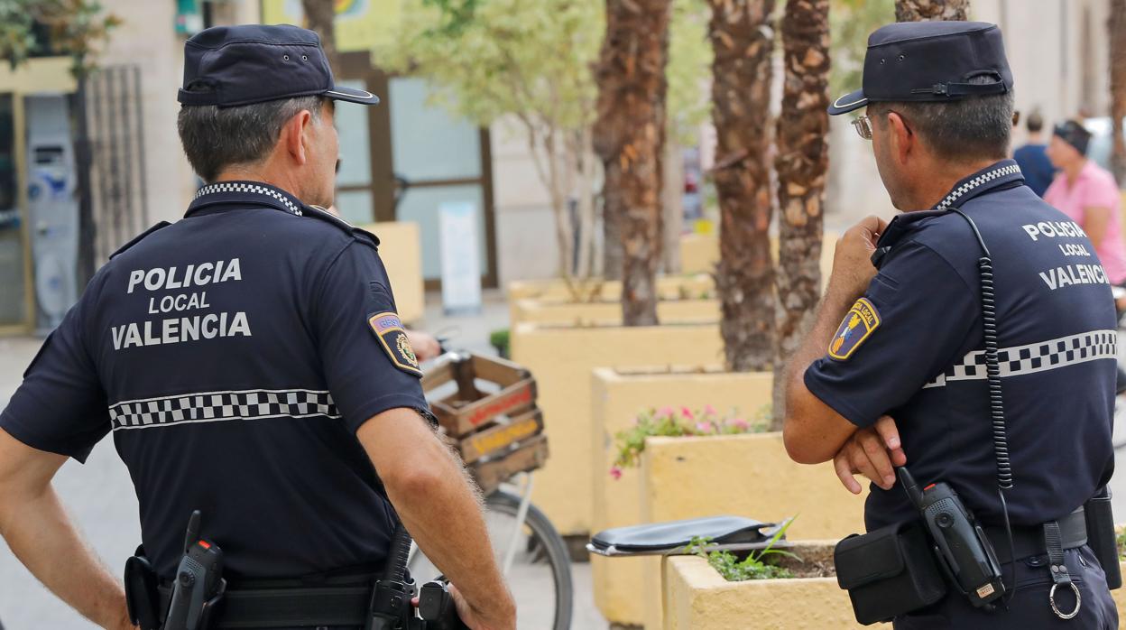 Imagen de archivo de la Policía Local de Valencia