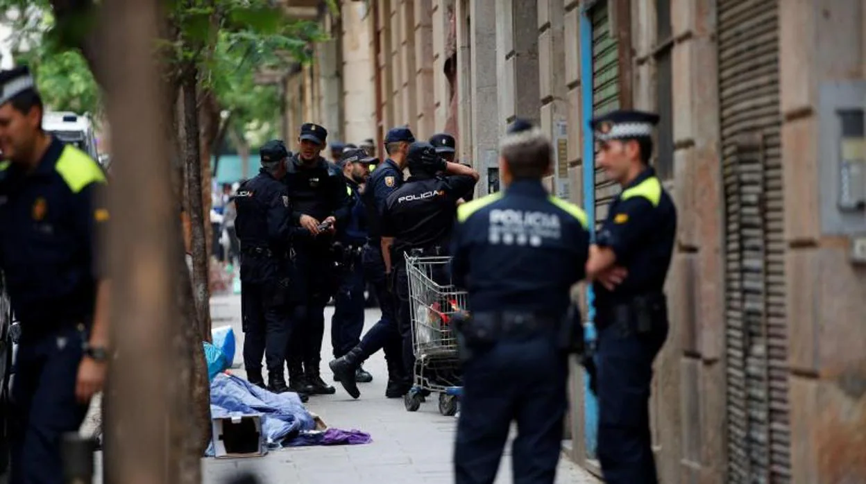 Agentes de varios cuerpos de seguridad, recientemente en Barcelona